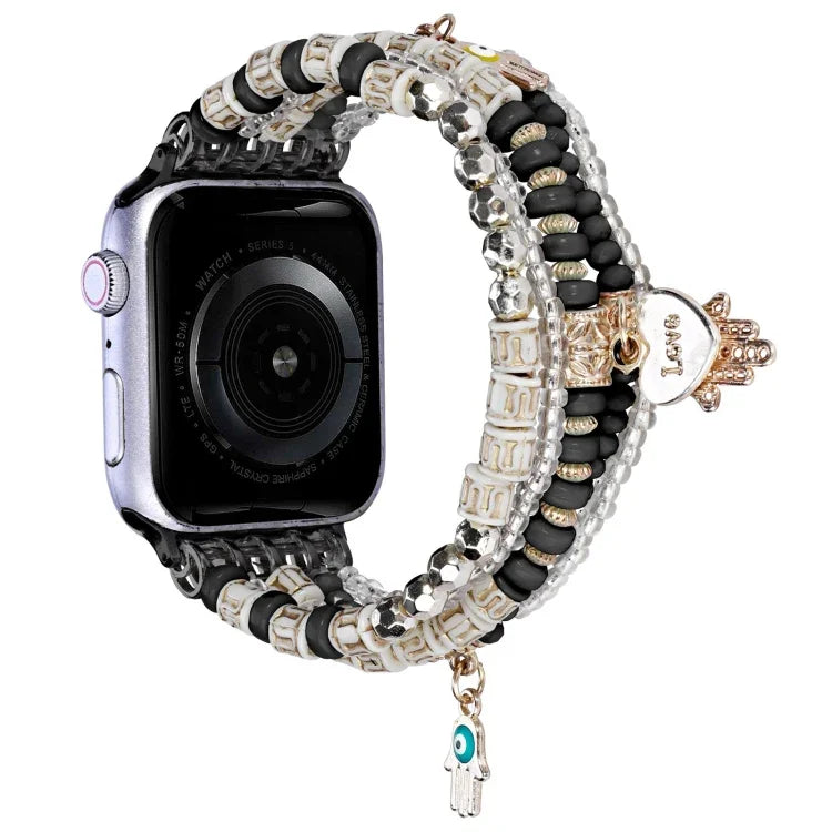 สายลูกปัดสไตล์ป่า สำหรับ Apple Watch Ultra 49 มม. / Series 8&7 45 มม., สำหรับ Apple Watch Series 8&7 41 มม.