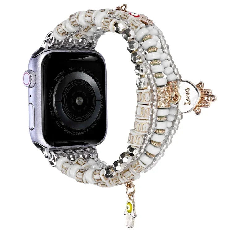 สายลูกปัดสไตล์ป่า สำหรับ Apple Watch Ultra 49 มม. / Series 8&7 45 มม., สำหรับ Apple Watch Series 8&7 41 มม.