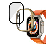เคสกระจกนิรภัย PC ชุบเงาแบบบูรณาการ สำหรับ Apple Watch Ultra 3 / 2 / 1 49 มม.