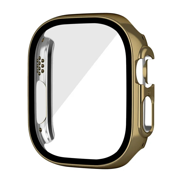 เคสกระจกนิรภัย PC ชุบเงาแบบบูรณาการ สำหรับ Apple Watch Ultra 3 / 2 / 1 49 มม.