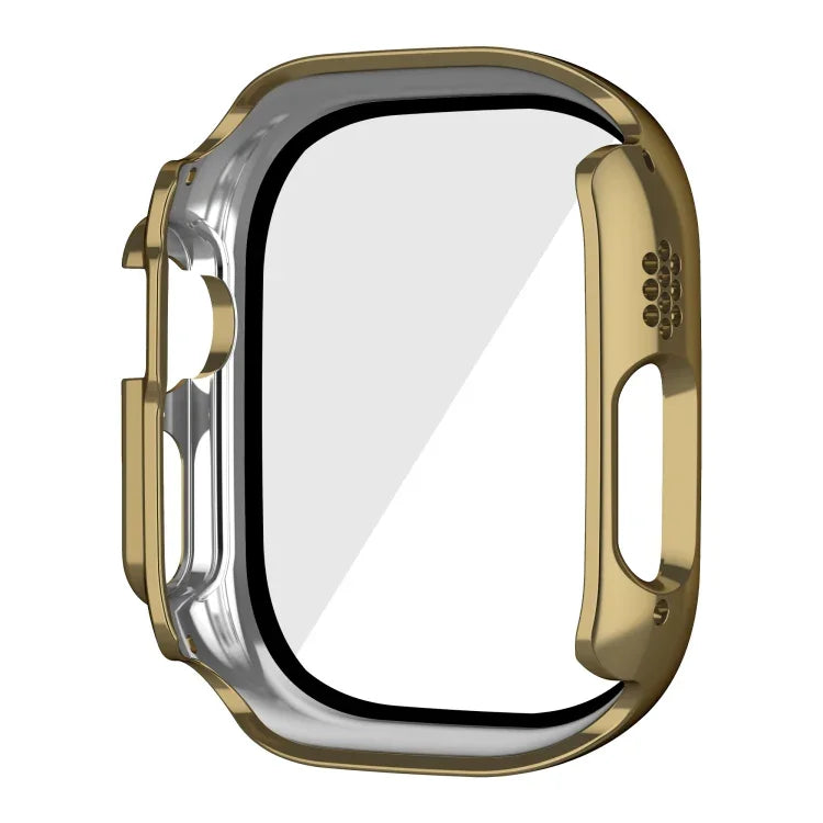 เคสกระจกนิรภัย PC ชุบเงาแบบบูรณาการ สำหรับ Apple Watch Ultra 3 / 2 / 1 49 มม.