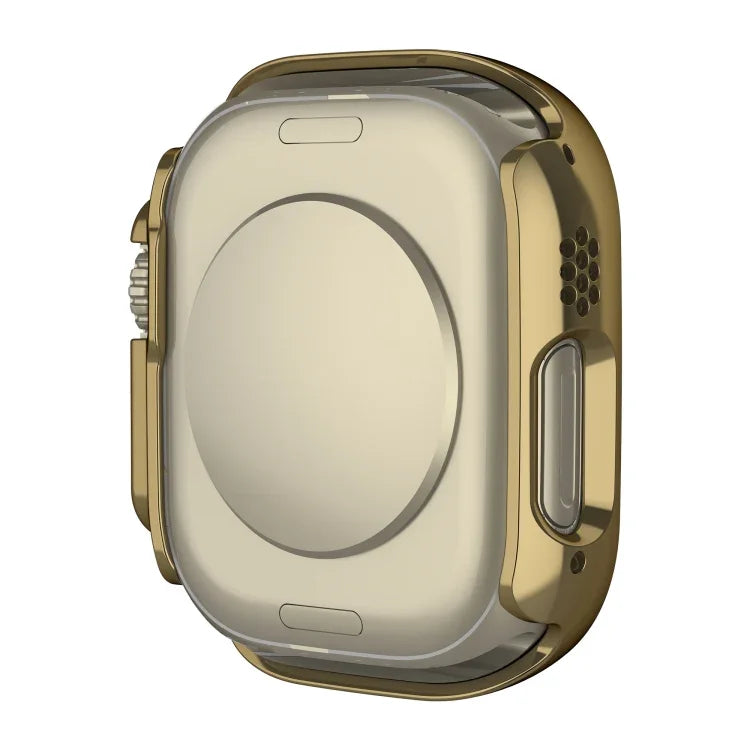 เคสกระจกนิรภัย PC ชุบเงาแบบบูรณาการ สำหรับ Apple Watch Ultra 3 / 2 / 1 49 มม.