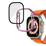 เคสกระจกนิรภัย PC ชุบเงาแบบบูรณาการ สำหรับ Apple Watch Ultra 3 / 2 / 1 49 มม.
