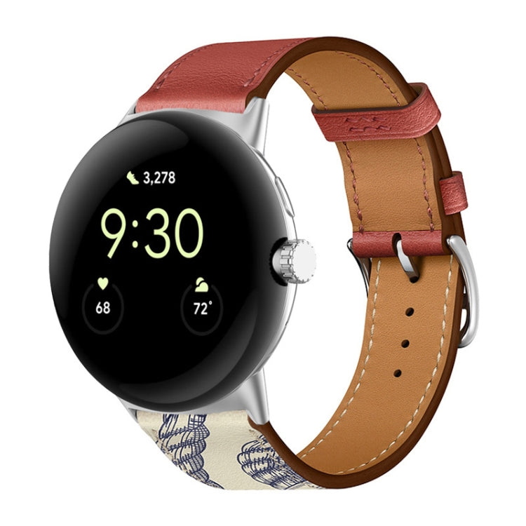 Genuine Leather Watch Band, For Google Pixel Watch 4 / 3 / 2 / 1 41mm