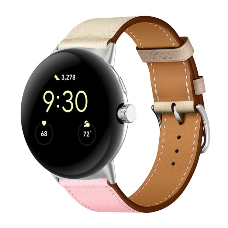 Genuine Leather Watch Band, For Google Pixel Watch 4 / 3 / 2 / 1 41mm