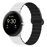 สายรัดนาฬิกาซิลิโคนแม่เหล็กหัวเข็มขัดกลับด้าน สำหรับ Google Pixel Watch 4 / 3 / 2 / 1 41 มม.