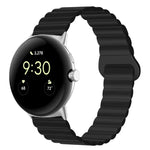 สายรัดนาฬิกาซิลิโคนแม่เหล็กหัวเข็มขัดกลับด้าน สำหรับ Google Pixel Watch 4 / 3 / 2 / 1 41 มม.