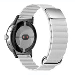 Reverse Buckle Magnetic Genuine Leather Watch Band, For Google Pixel Watch 4 / 3 / 2 / 1 41mm