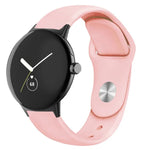 สายนาฬิกาซิลิโคนสีพื้นหัวเข็มขัดกลับด้าน สำหรับ Google Pixel Watch 4 / 3 / 2 / 1 ขนาด 41 มม.