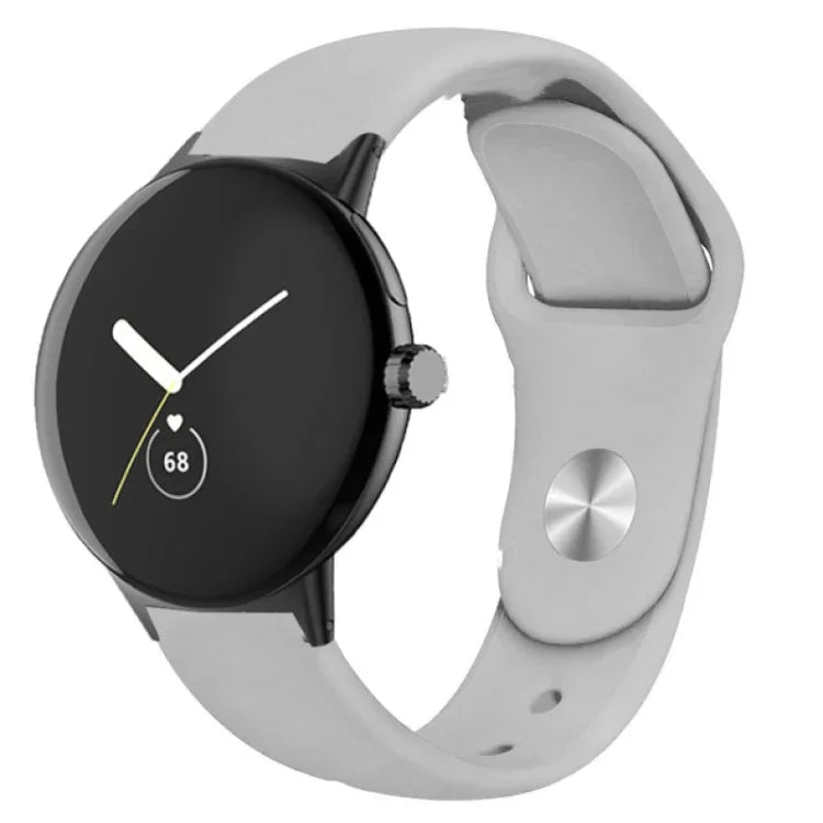 สายนาฬิกาซิลิโคนสีพื้นหัวเข็มขัดกลับด้าน สำหรับ Google Pixel Watch 4 / 3 / 2 / 1 ขนาด 41 มม.