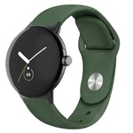 สายนาฬิกาซิลิโคนสีพื้นหัวเข็มขัดกลับด้าน สำหรับ Google Pixel Watch 4 / 3 / 2 / 1 ขนาด 41 มม.