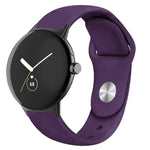สายนาฬิกาซิลิโคนสีพื้นหัวเข็มขัดกลับด้าน สำหรับ Google Pixel Watch 4 / 3 / 2 / 1 ขนาด 41 มม.