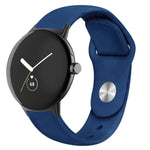 สายนาฬิกาซิลิโคนสีพื้นหัวเข็มขัดกลับด้าน สำหรับ Google Pixel Watch 4 / 3 / 2 / 1 ขนาด 41 มม.