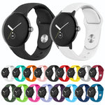 สายนาฬิกาซิลิโคนสีพื้นหัวเข็มขัดกลับด้าน สำหรับ Google Pixel Watch 4 / 3 / 2 / 1 ขนาด 41 มม.