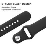 สายนาฬิกาซิลิโคนสีพื้นหัวเข็มขัดกลับด้าน สำหรับ Google Pixel Watch 4 / 3 / 2 / 1 ขนาด 41 มม.