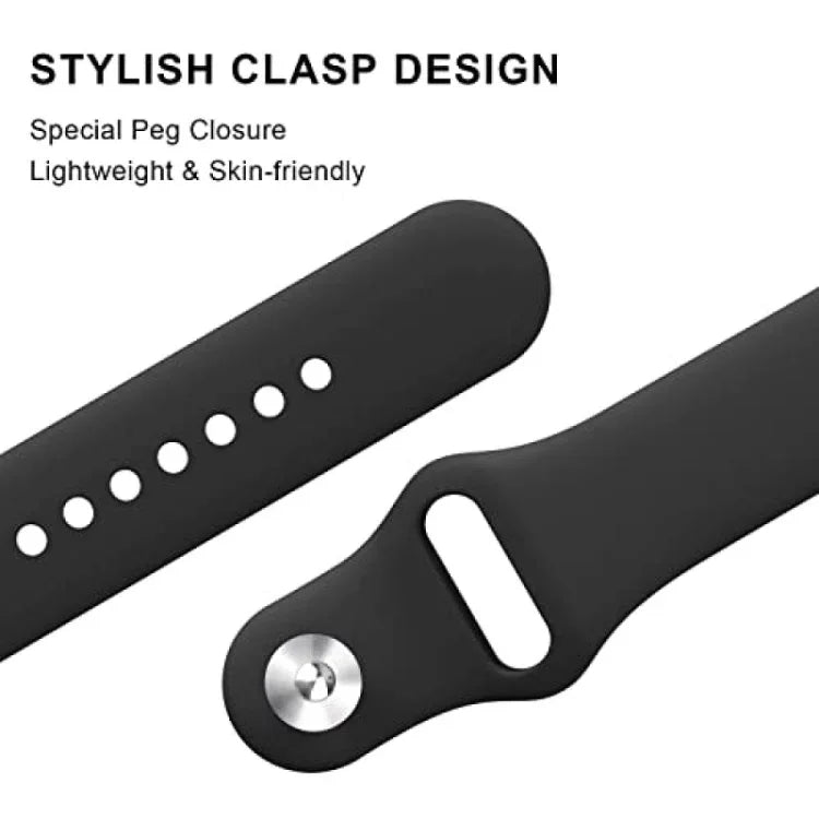 สายนาฬิกาซิลิโคนสีพื้นหัวเข็มขัดกลับด้าน สำหรับ Google Pixel Watch 4 / 3 / 2 / 1 ขนาด 41 มม.