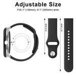 สายนาฬิกาซิลิโคนสีพื้นหัวเข็มขัดกลับด้าน สำหรับ Google Pixel Watch 4 / 3 / 2 / 1 ขนาด 41 มม.