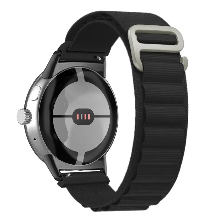 สายนาฬิกาไนลอนห่วงสีดำสำหรับ Google Pixel Watch 4 / 3 / 2 / 1 ขนาด 41 มม.