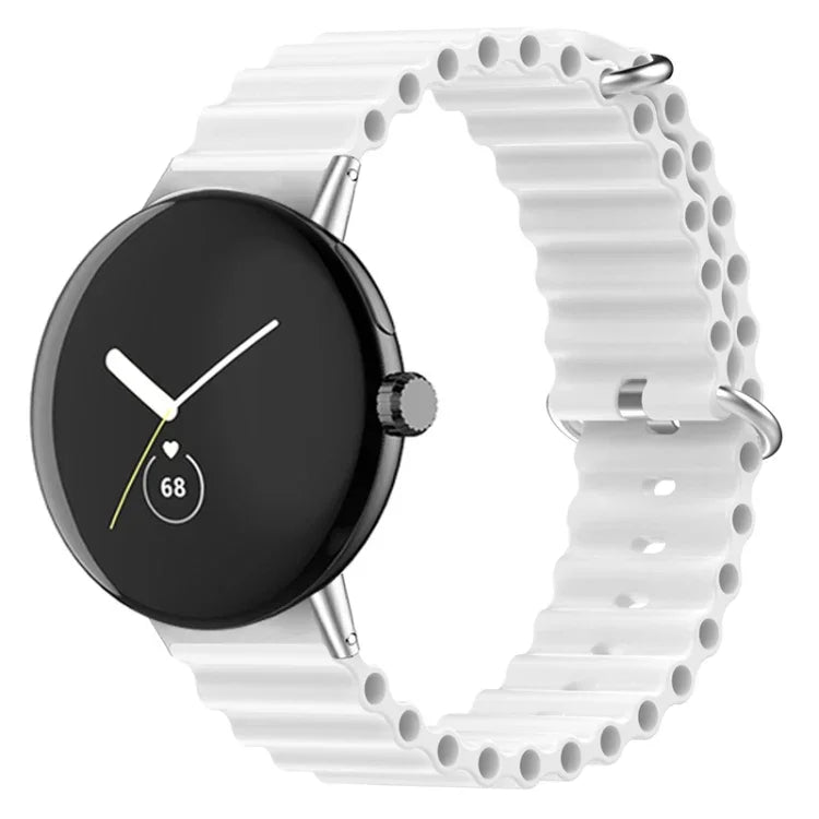 สายรัดนาฬิกาซิลิโคน Ocean สำหรับ Google Pixel Watch 4 / 3 / 2 / 1 41 มม.