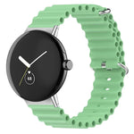 สายรัดนาฬิกาซิลิโคน Ocean สำหรับ Google Pixel Watch 4 / 3 / 2 / 1 41 มม.