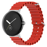 สายรัดนาฬิกาซิลิโคน Ocean สำหรับ Google Pixel Watch 4 / 3 / 2 / 1 41 มม.
