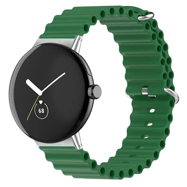 สายรัดนาฬิกาซิลิโคน Ocean สำหรับ Google Pixel Watch 4 / 3 / 2 / 1 41 มม.