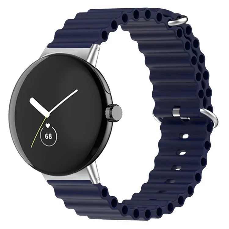 สายรัดนาฬิกาซิลิโคน Ocean สำหรับ Google Pixel Watch 4 / 3 / 2 / 1 41 มม.