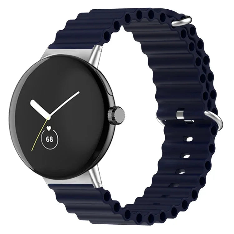 สายรัดนาฬิกาซิลิโคน Ocean สำหรับ Google Pixel Watch 4 / 3 / 2 / 1 41 มม.