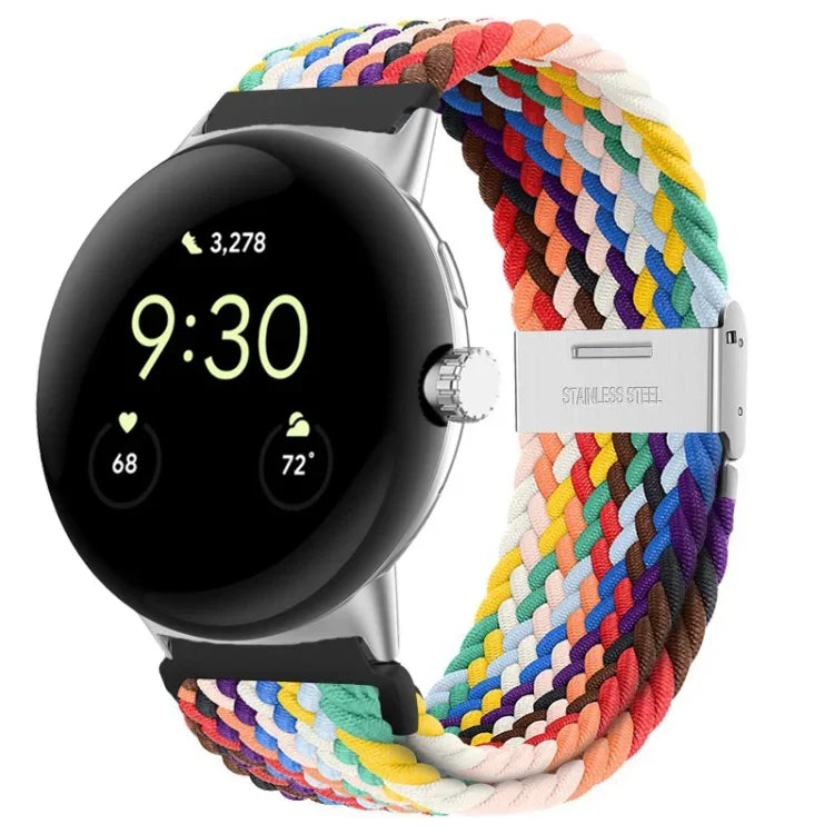 สายรัดนาฬิกาไนลอนหัวเข็มขัดโลหะ สำหรับ Google Pixel Watch 4 / 3 / 2 / 1 ขนาด 41 มม.