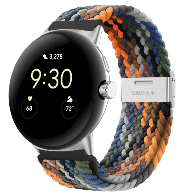 สายรัดนาฬิกาไนลอนหัวเข็มขัดโลหะ สำหรับ Google Pixel Watch 4 / 3 / 2 / 1 ขนาด 41 มม.