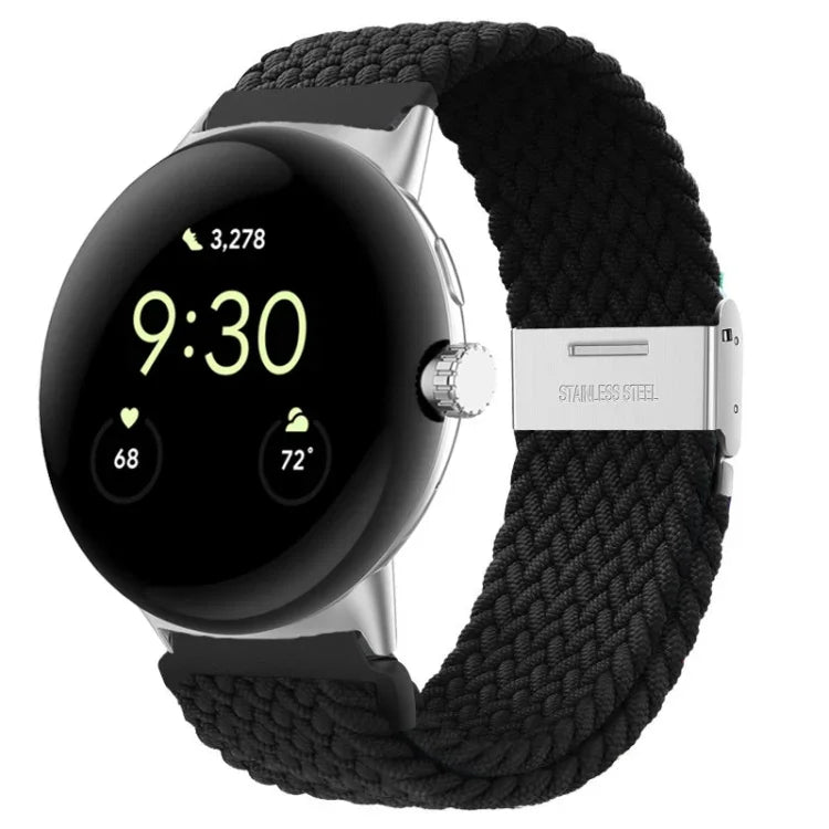 สายรัดนาฬิกาไนลอนหัวเข็มขัดโลหะ สำหรับ Google Pixel Watch 4 / 3 / 2 / 1 ขนาด 41 มม.