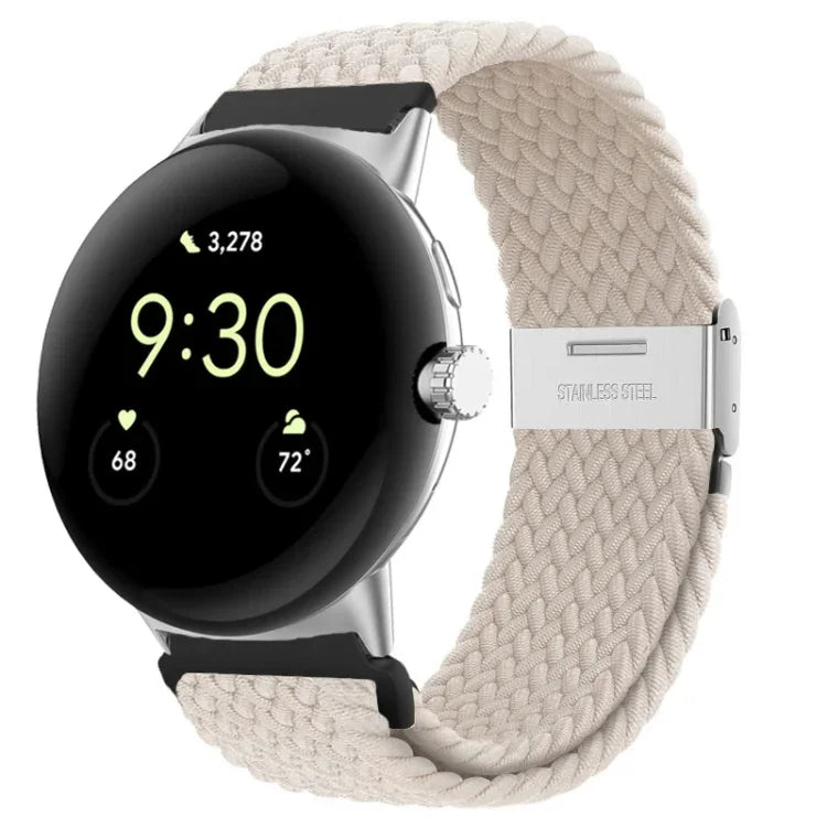 สายรัดนาฬิกาไนลอนหัวเข็มขัดโลหะ สำหรับ Google Pixel Watch 4 / 3 / 2 / 1 ขนาด 41 มม.