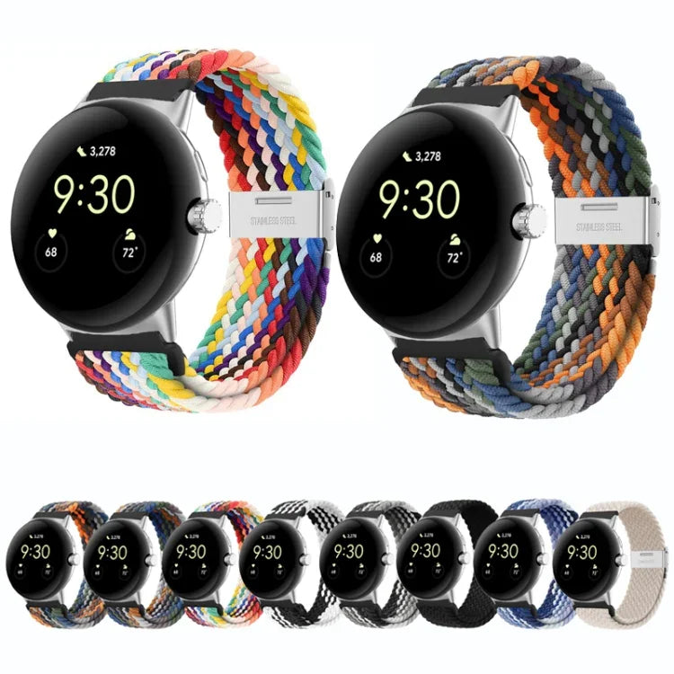 สายรัดนาฬิกาไนลอนหัวเข็มขัดโลหะ สำหรับ Google Pixel Watch 4 / 3 / 2 / 1 ขนาด 41 มม.