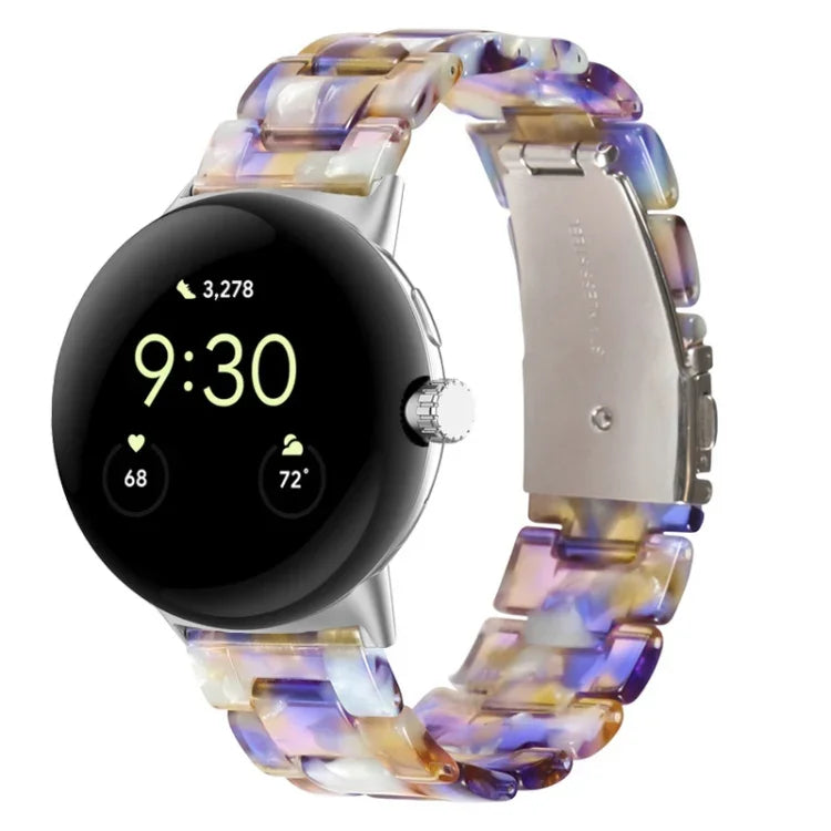 สายรัดนาฬิกาเรซิน 3 เม็ด สำหรับ Google Pixel Watch 4 / 3 / 2 / 1 ขนาด 41 มม.