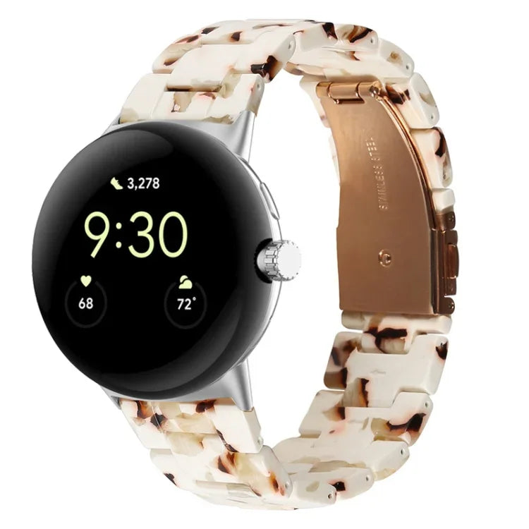 สายรัดนาฬิกาเรซิน 3 เม็ด สำหรับ Google Pixel Watch 4 / 3 / 2 / 1 ขนาด 41 มม.
