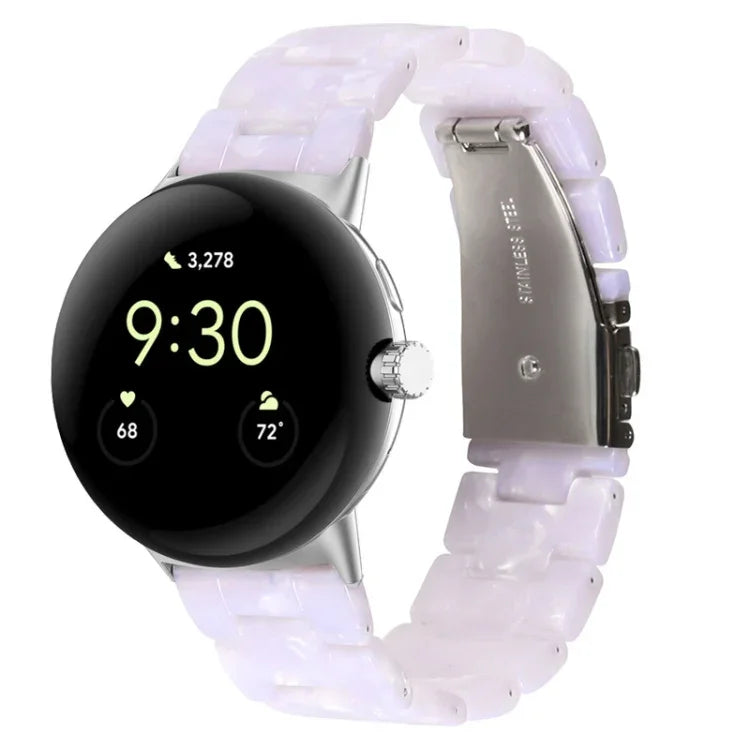 สายรัดนาฬิกาเรซิน 3 เม็ด สำหรับ Google Pixel Watch 4 / 3 / 2 / 1 ขนาด 41 มม.