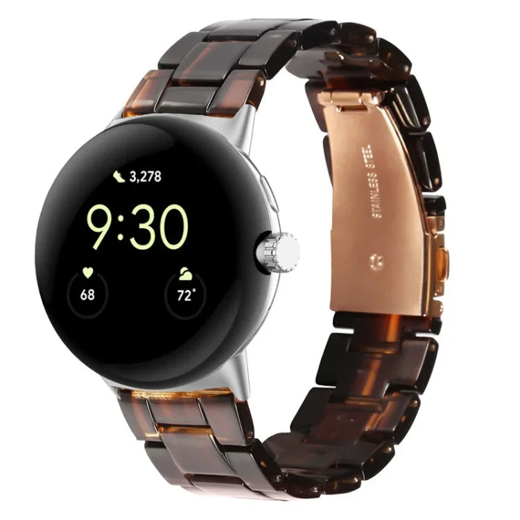 สายรัดนาฬิกาเรซิน 3 เม็ด สำหรับ Google Pixel Watch 4 / 3 / 2 / 1 ขนาด 41 มม.
