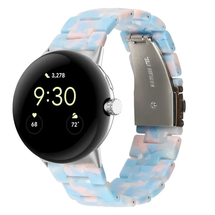 สายรัดนาฬิกาเรซิน 3 เม็ด สำหรับ Google Pixel Watch 4 / 3 / 2 / 1 ขนาด 41 มม.