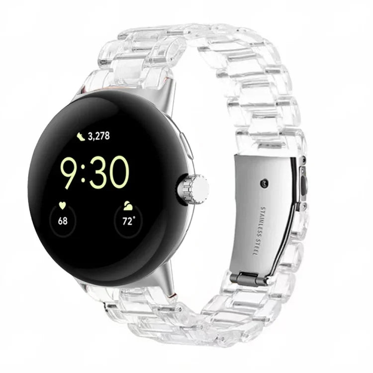 สายรัดนาฬิกาเรซิน 3 เม็ด สำหรับ Google Pixel Watch 4 / 3 / 2 / 1 ขนาด 41 มม.