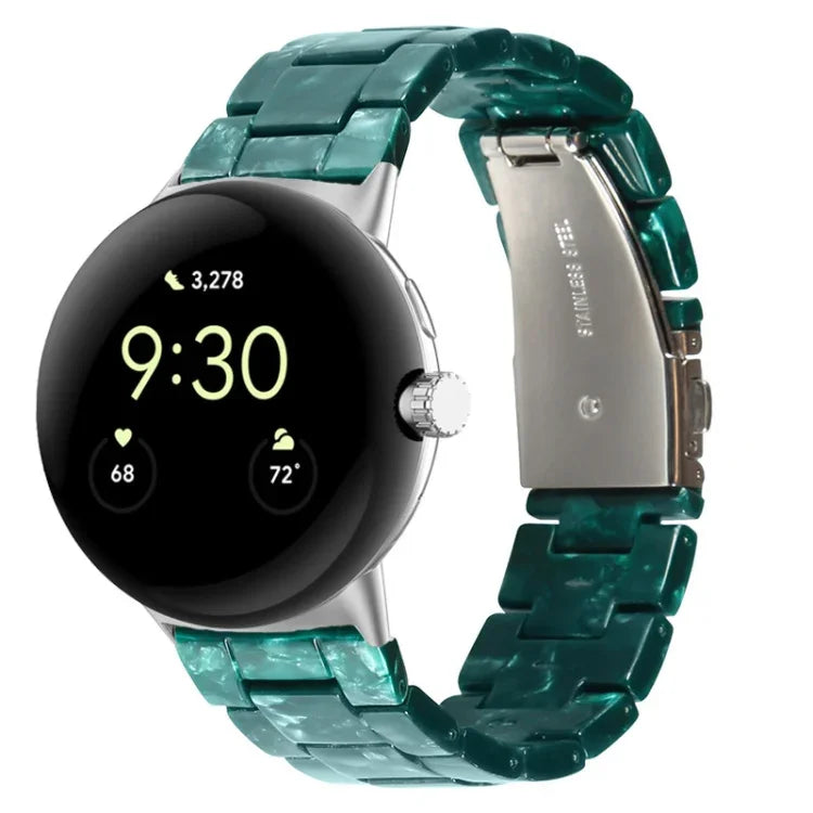 สายรัดนาฬิกาเรซิน 3 เม็ด สำหรับ Google Pixel Watch 4 / 3 / 2 / 1 ขนาด 41 มม.