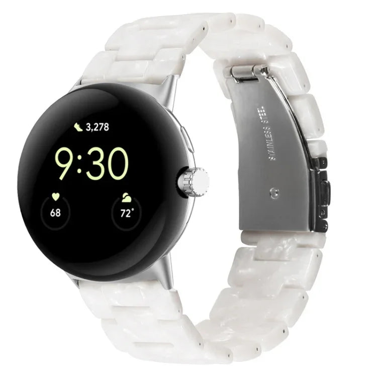 สายรัดนาฬิกาเรซิน 3 เม็ด สำหรับ Google Pixel Watch 4 / 3 / 2 / 1 ขนาด 41 มม.