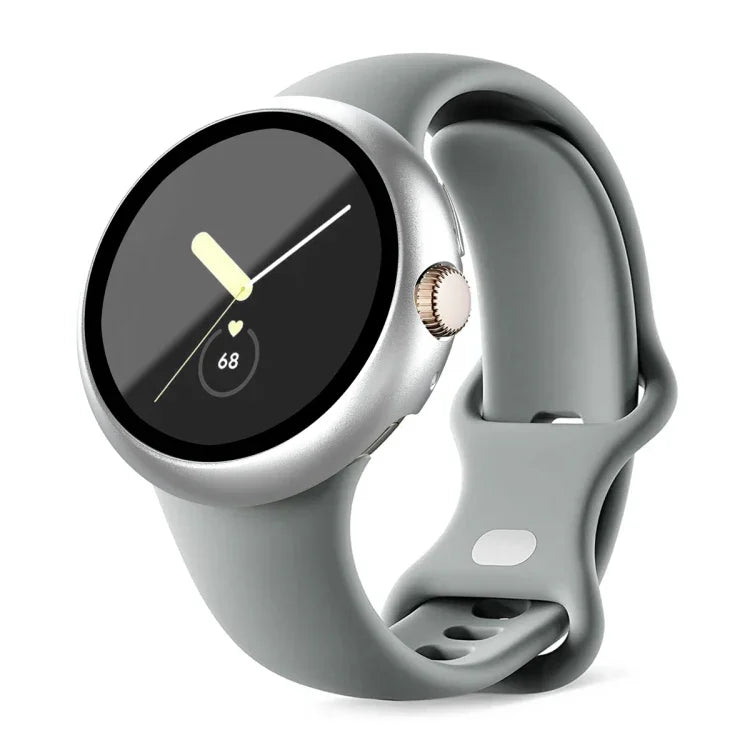 เคสป้องกันนาฬิกาฟิล์มกระจกนิรภัยกรอบ PC แบบด้าน สำหรับ Google Pixel Watch