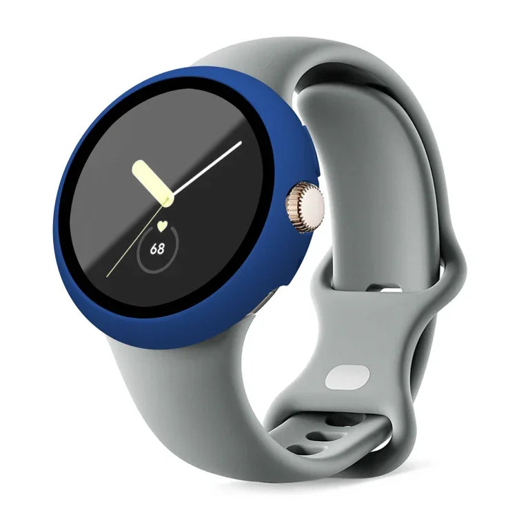 เคสป้องกันนาฬิกาฟิล์มกระจกนิรภัยกรอบ PC แบบด้าน สำหรับ Google Pixel Watch