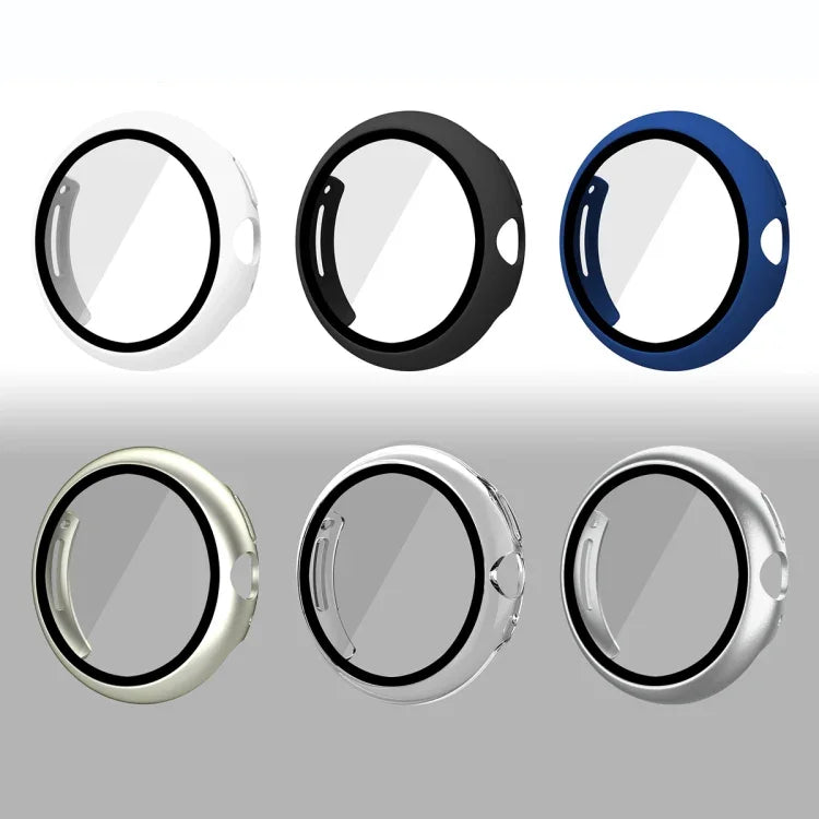 เคสป้องกันนาฬิกาฟิล์มกระจกนิรภัยกรอบ PC แบบด้าน สำหรับ Google Pixel Watch