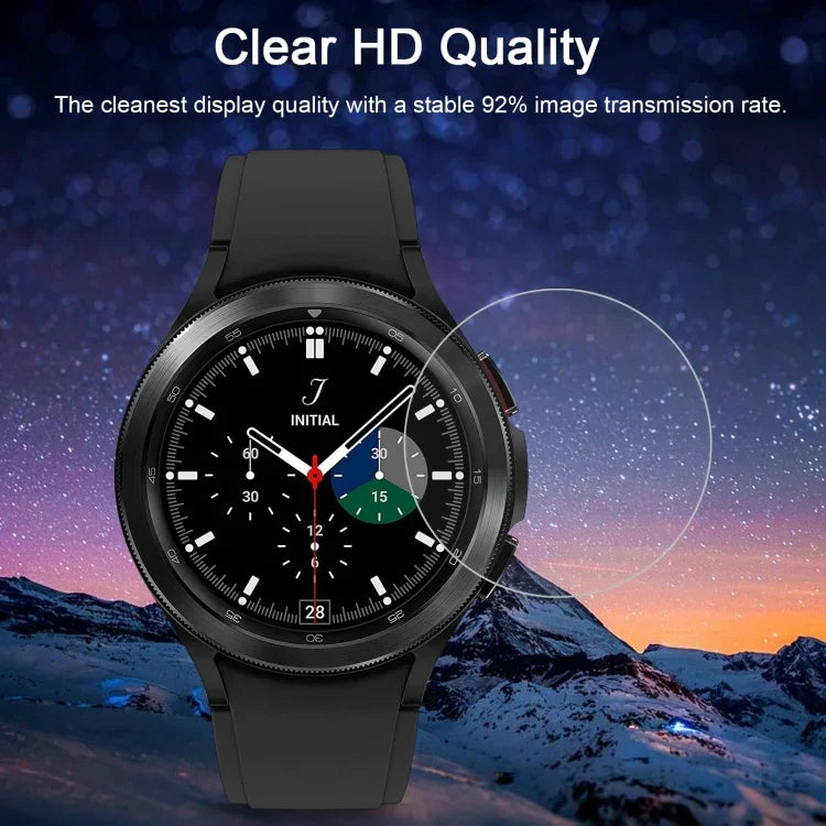 ฟิล์มกระจกนิรภัยหน้าจอ 0.26 มม. 2.5D 9H สำหรับ Samsung Galaxy Watch4 Classic 46 มม. สำหรับ Samsung Galaxy Watch4 40 มม.