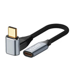 สายต่อขยายโค้งแบบสเตอริโอ USB-C/Type-C ตัวผู้ไปยัง USB-C/Type-C ตัวเมีย 100W สำหรับ Steam Deck Gen, ความยาว 0.5 ม., 1 ม., 1.5 ม., 2 ม., 3 ม.