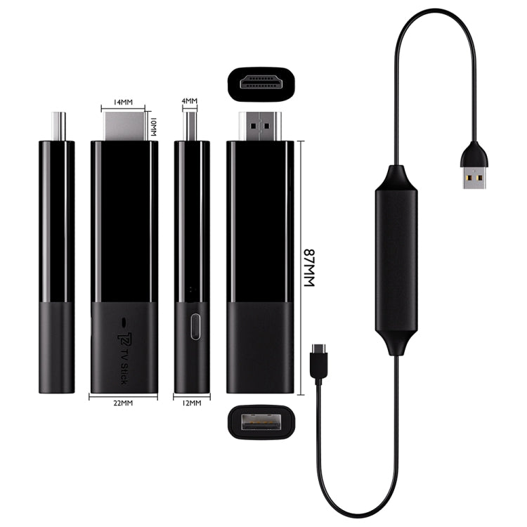 กล่องทีวีอัจฉริยะ Android 11 4K HD T2 TV Stick TV Dongle Cor-tex A35 2GB+16GB ปลั๊ก EU, US, UK, AU