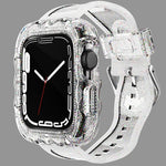TPU Integrated Case Watch Band, For Apple Watch Series 9&8&7 41mm/SE2025&SE 2&6&SE&5&4 40mm, For Apple Watch Series 9&8&7 45mm/SE2025&SE 2&6&SE&5&4 44mm