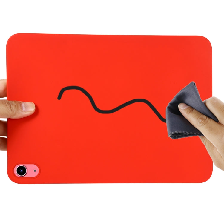 Solid Color Liquid Silicone Dropproof Full Coverage Tablet Case, For iPad 10th Gen 10.9 2022