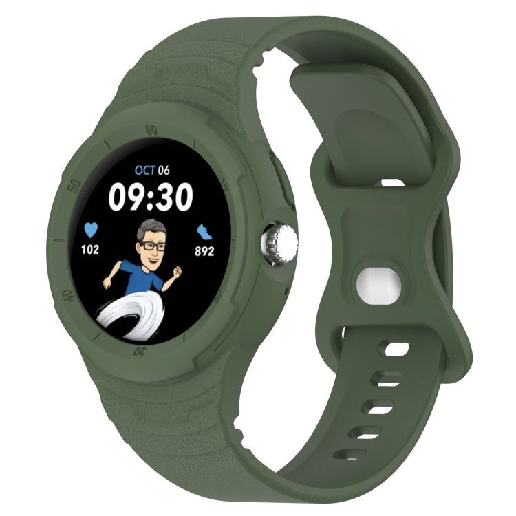 สายรัดนาฬิกาซิลิโคนลายหนังแบบบูรณาการ สำหรับ Google Pixel Watch